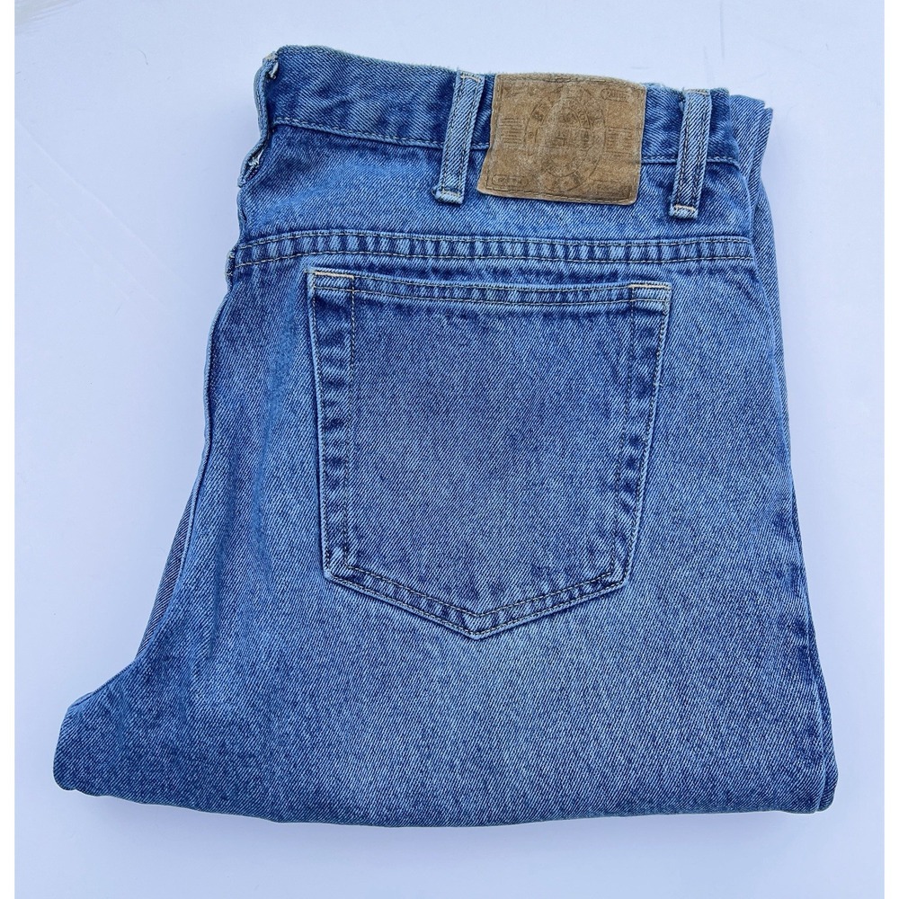 Vintage Brittania Jeans Men's 36x30 Relaxed Straight Leg 90s Stone Wash Denim